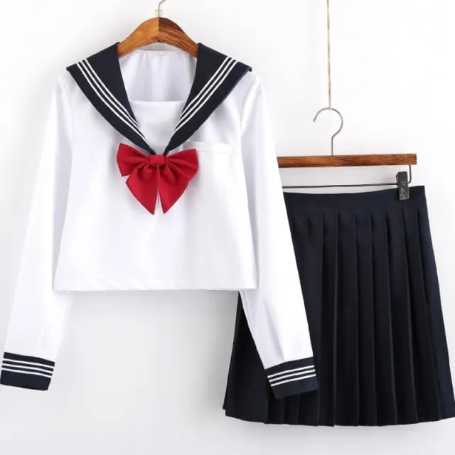 Japanese Black Sweet Transparent Sailor Uniform