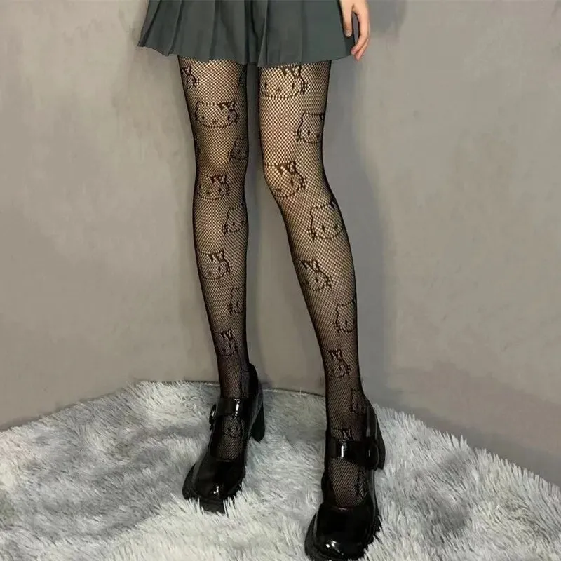 Kawaii Hello Kitty Fishnet Tights