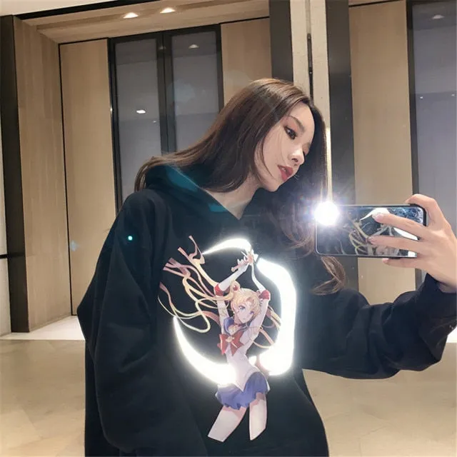 Kawaii Women Sailor Moon 90s Sweatshirt