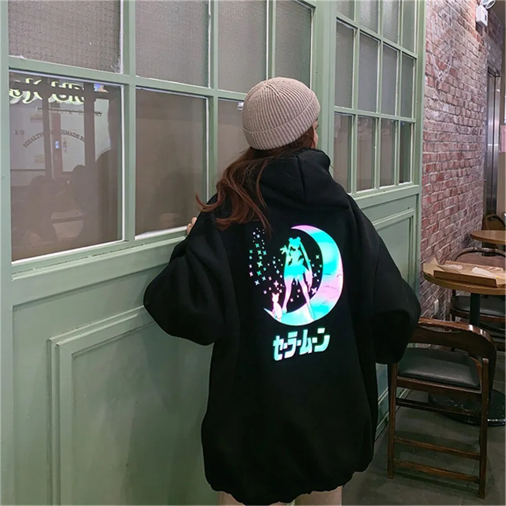 Kawaii Women Sailor Moon 90s Sweatshirt