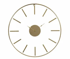 Large Round Gold Stainless Steel Modern Wall Clock