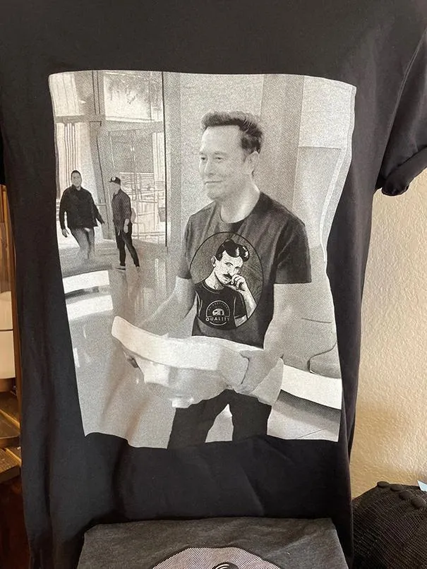 LIMITED EDITION | BLACK & WHITE ELON MUSK   TELSA TEE