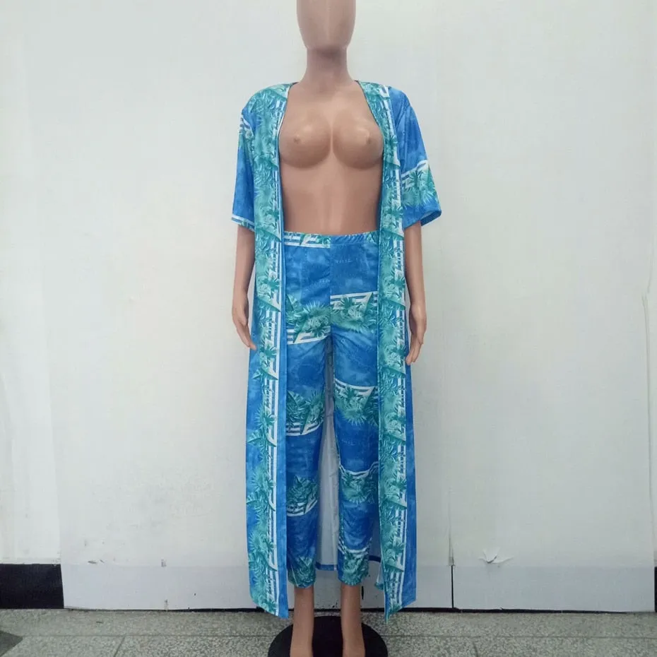 Long Top And Bodycon Pant Sets
