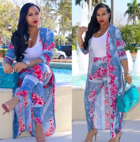 Long Top And Bodycon Pant Sets