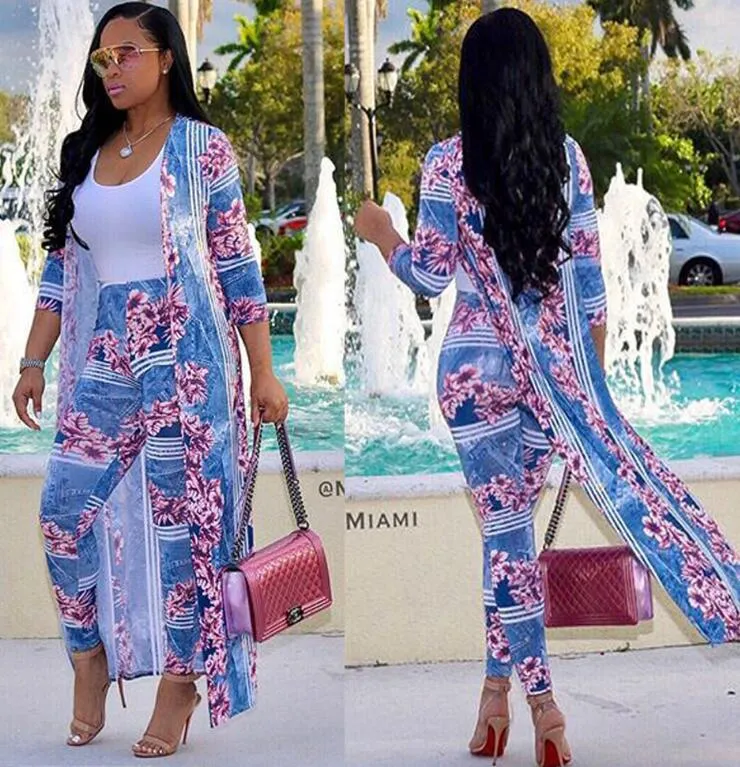 Long Top And Bodycon Pant Sets