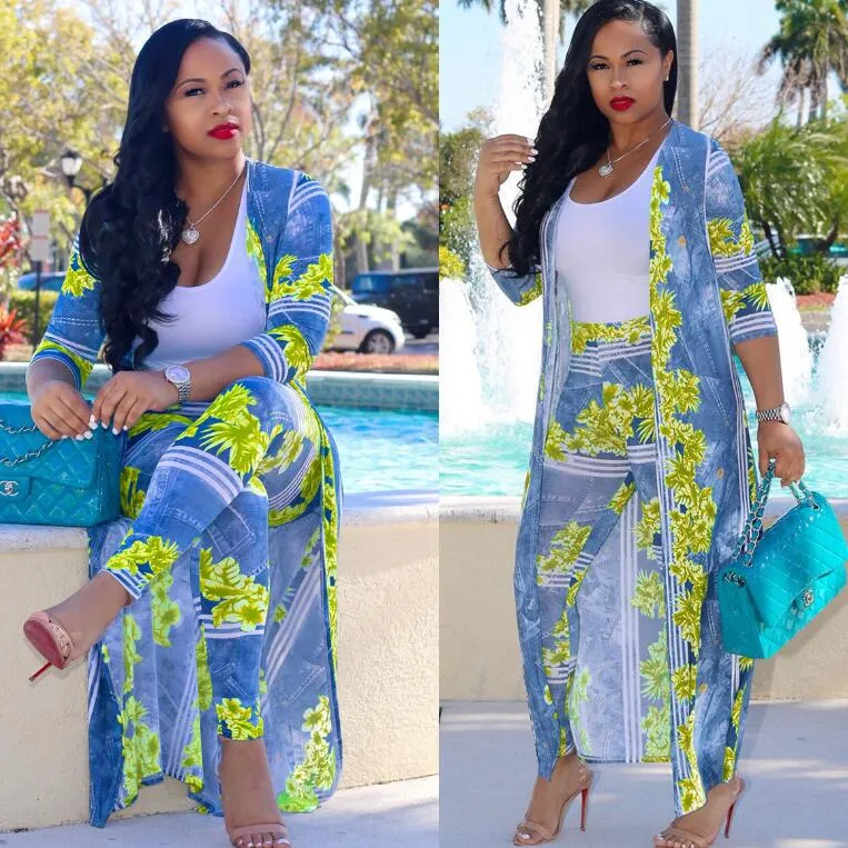 Long Top And Bodycon Pant Sets