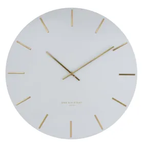 Luca Silent Wall Clock | White | Assorted Sizes