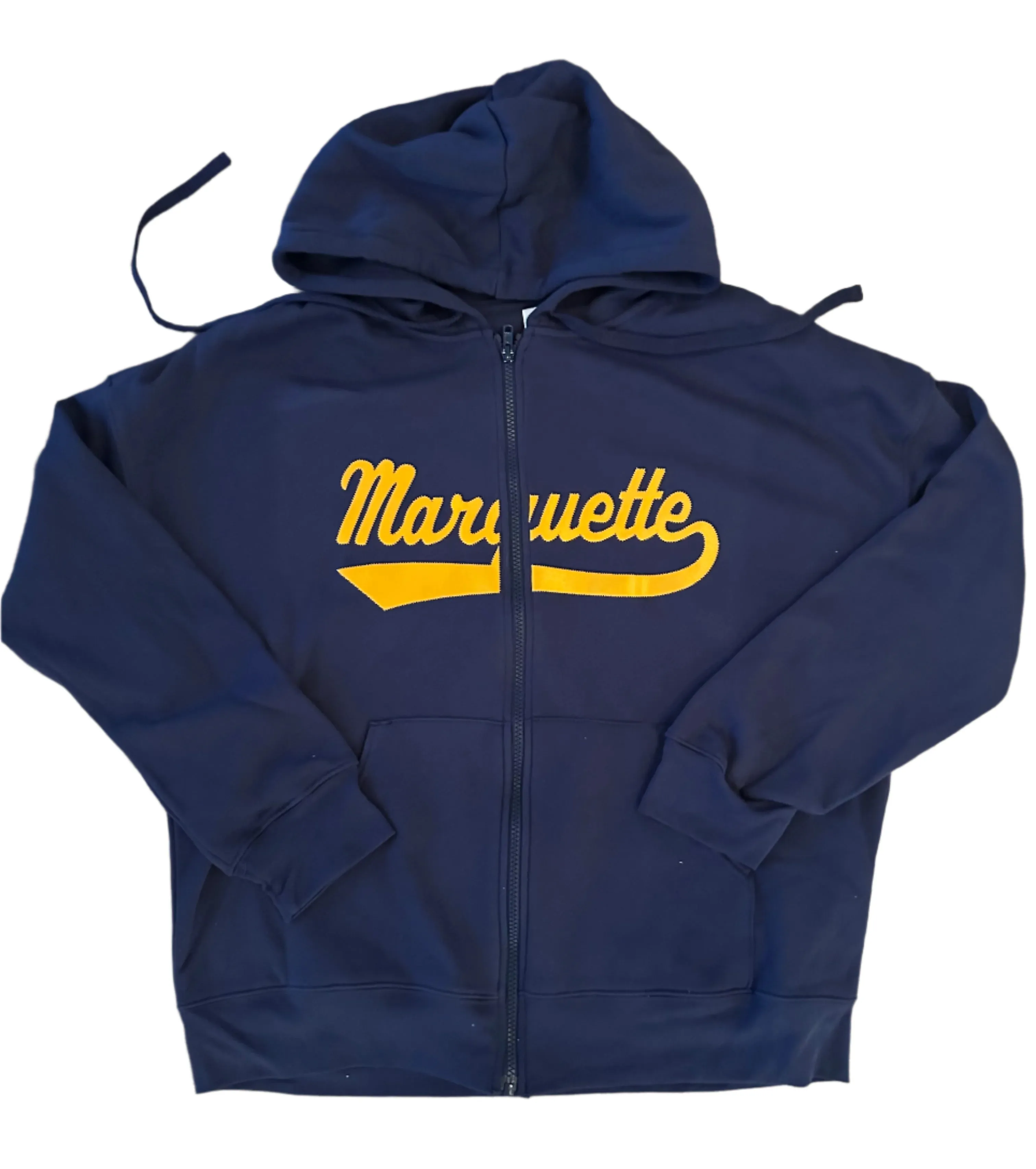 Marquette Old School Zip Up Hoodie