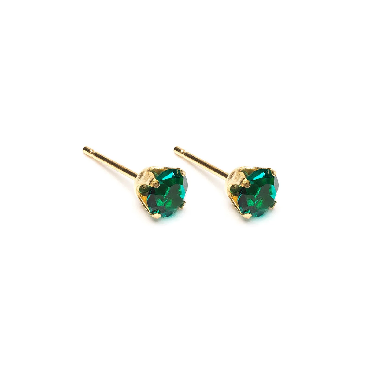 May Birthstone 5mm Earrings