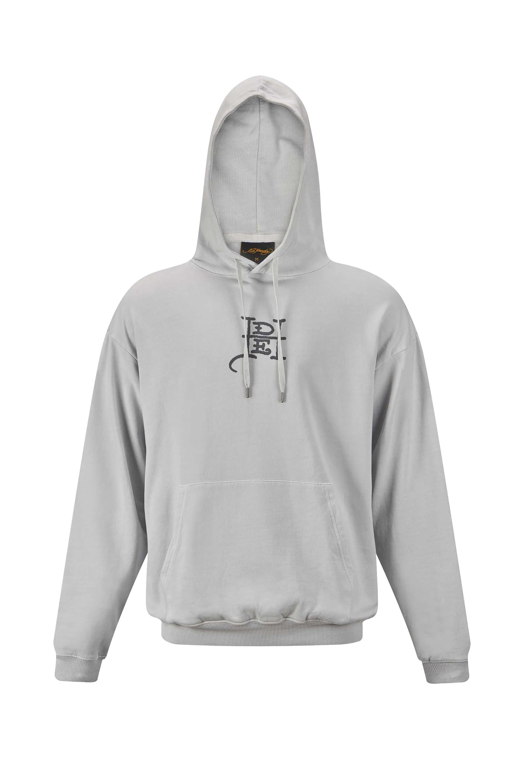 Mens Melrose-Tiger Graphic Hoodie - Grey
