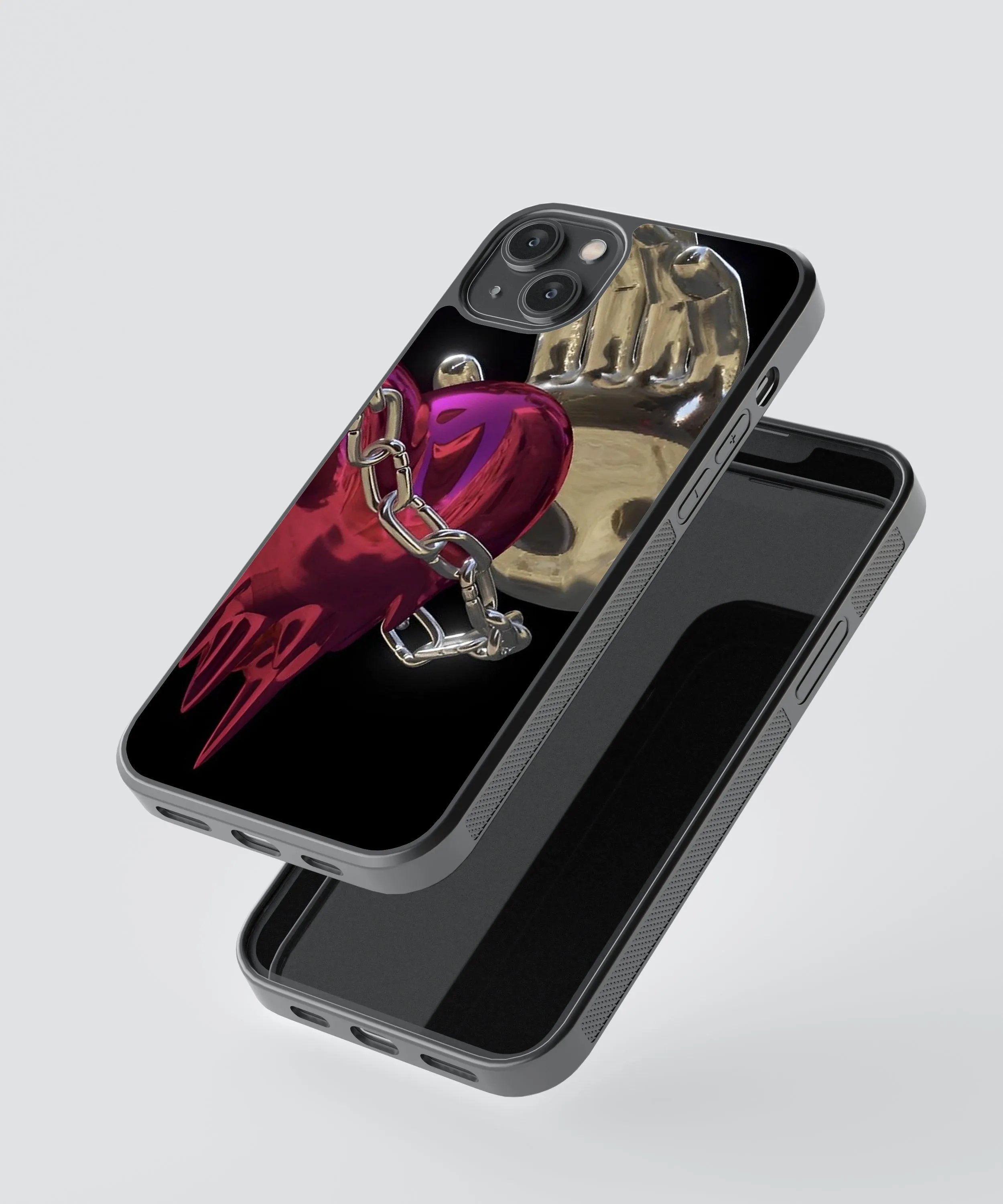 Metallic Y2K Aesthetic Glass Phone Case Cover