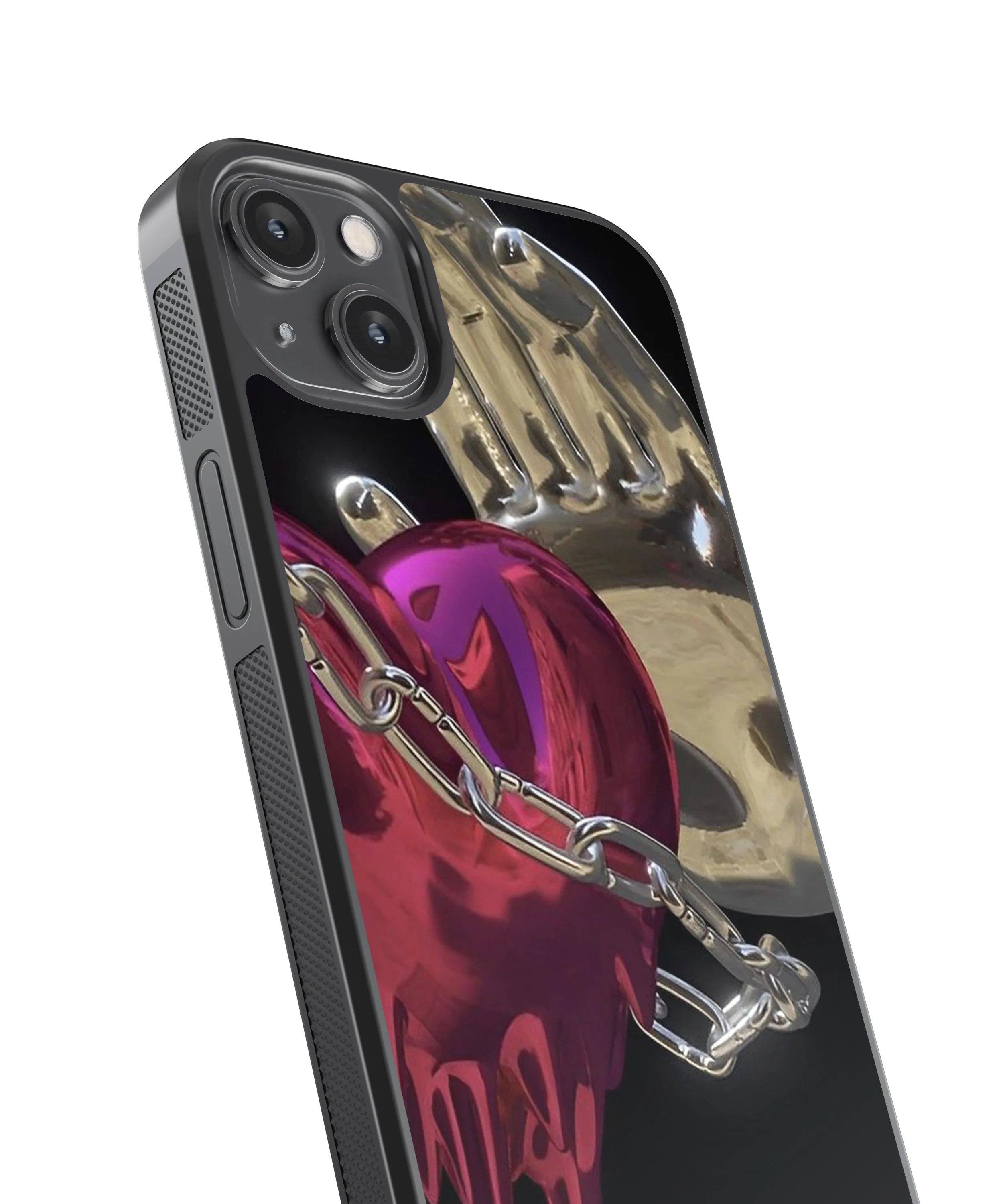 Metallic Y2K Aesthetic Glass Phone Case Cover