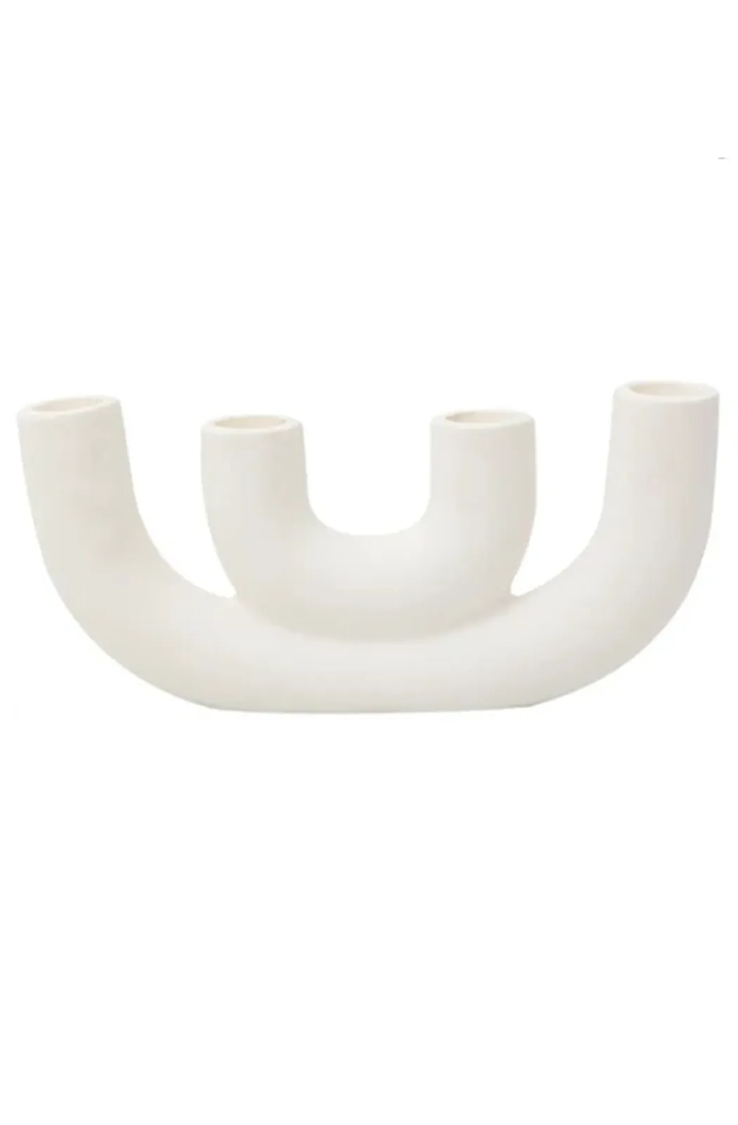 Minimalist ceramic candlestick holder