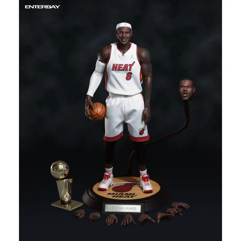 NBA Collection: Miami Heat LeBron James 1:6 Scale Real Masterpiece Figure