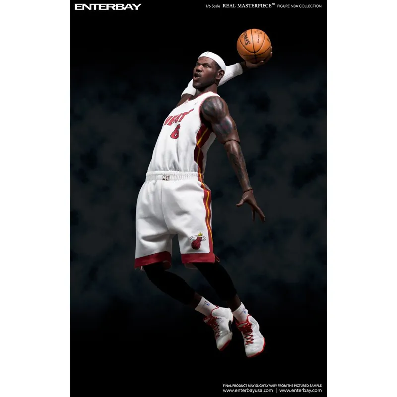 NBA Collection: Miami Heat LeBron James 1:6 Scale Real Masterpiece Figure