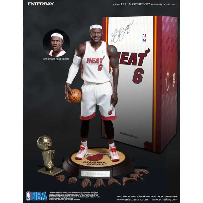 NBA Collection: Miami Heat LeBron James 1:6 Scale Real Masterpiece Figure