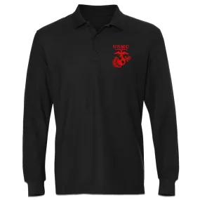 NightFire EGA Embroidered Long Sleeve Polo