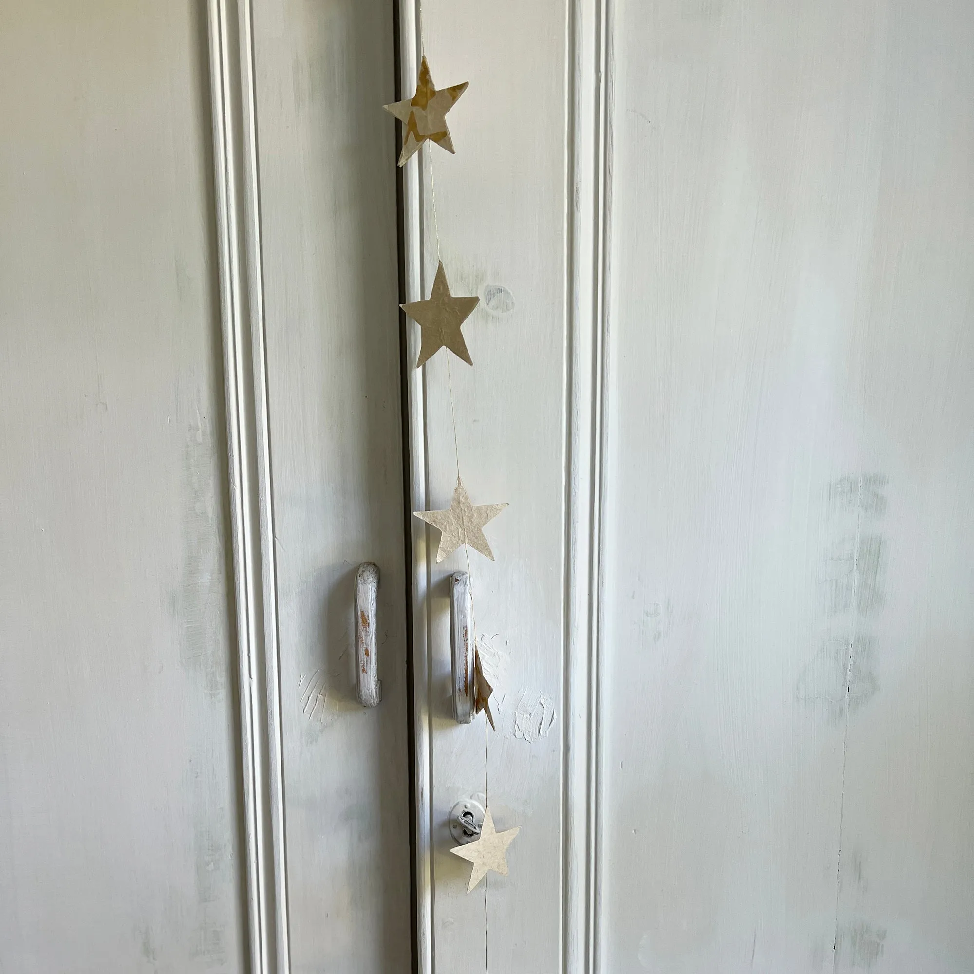 PARVATI Lokta Paper Christmas Star Garland 110cm - last one