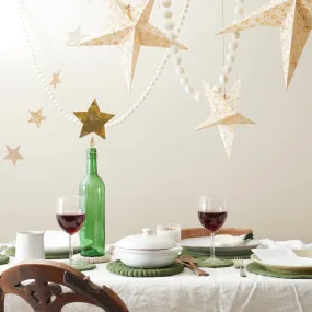 PARVATI Lokta Paper Christmas Star Garland 110cm - last one