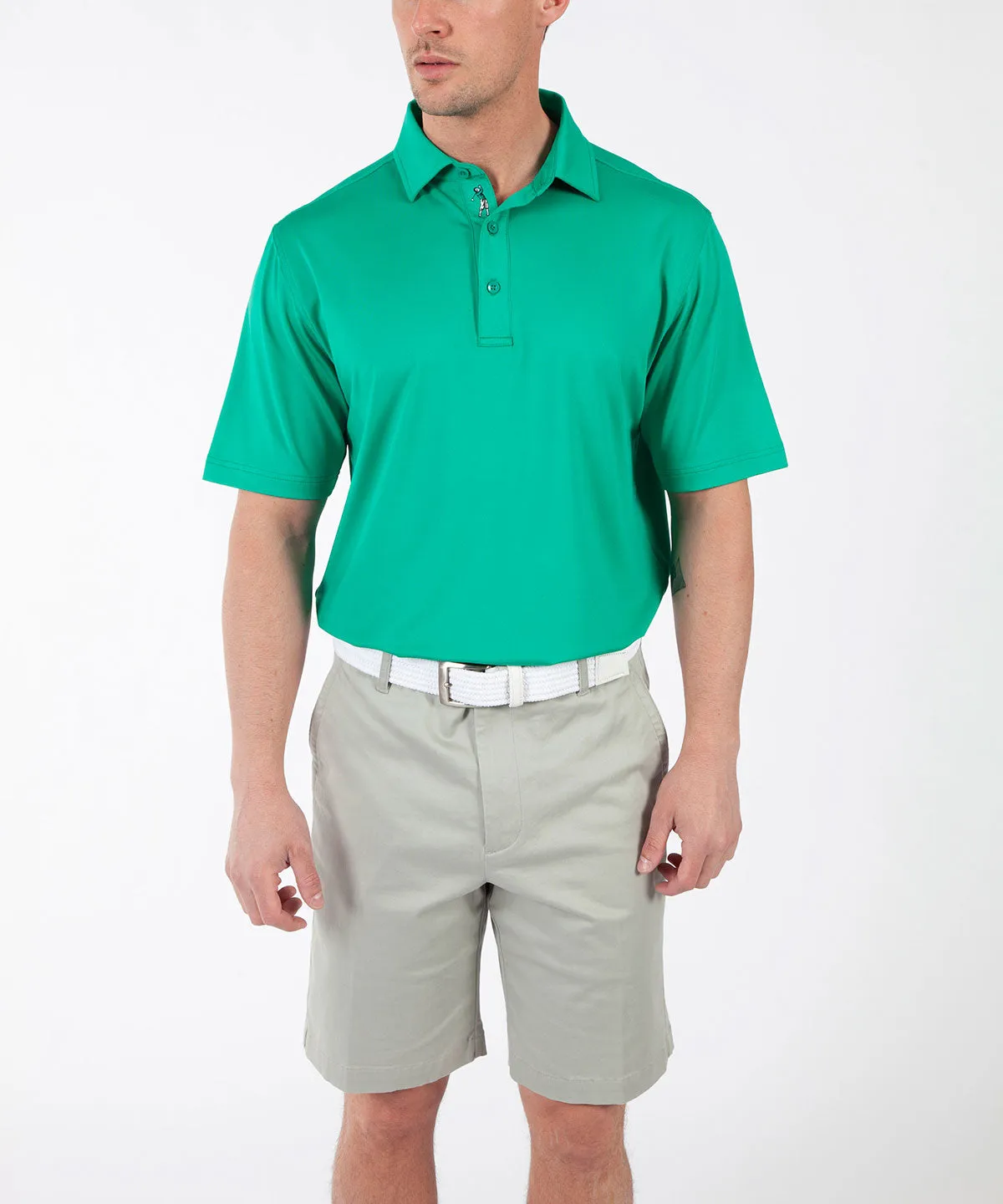 Performance Solid Jersey Short Sleeve Polo Shirt