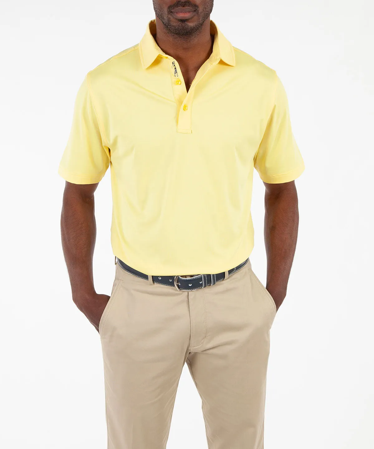 Performance Solid Jersey Short Sleeve Polo Shirt