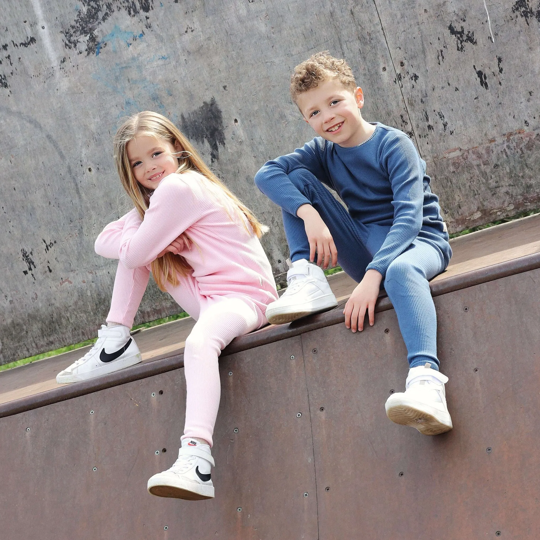 Personalised Children's Ribbed Set - Midnight Blue