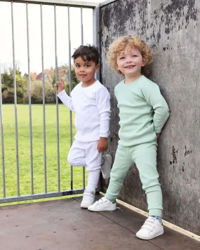 Personalised Children's Ribbed Set - Seafoam