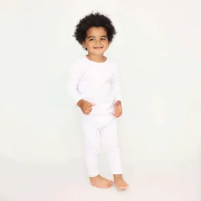 Personalised Children's Ribbed Set - White