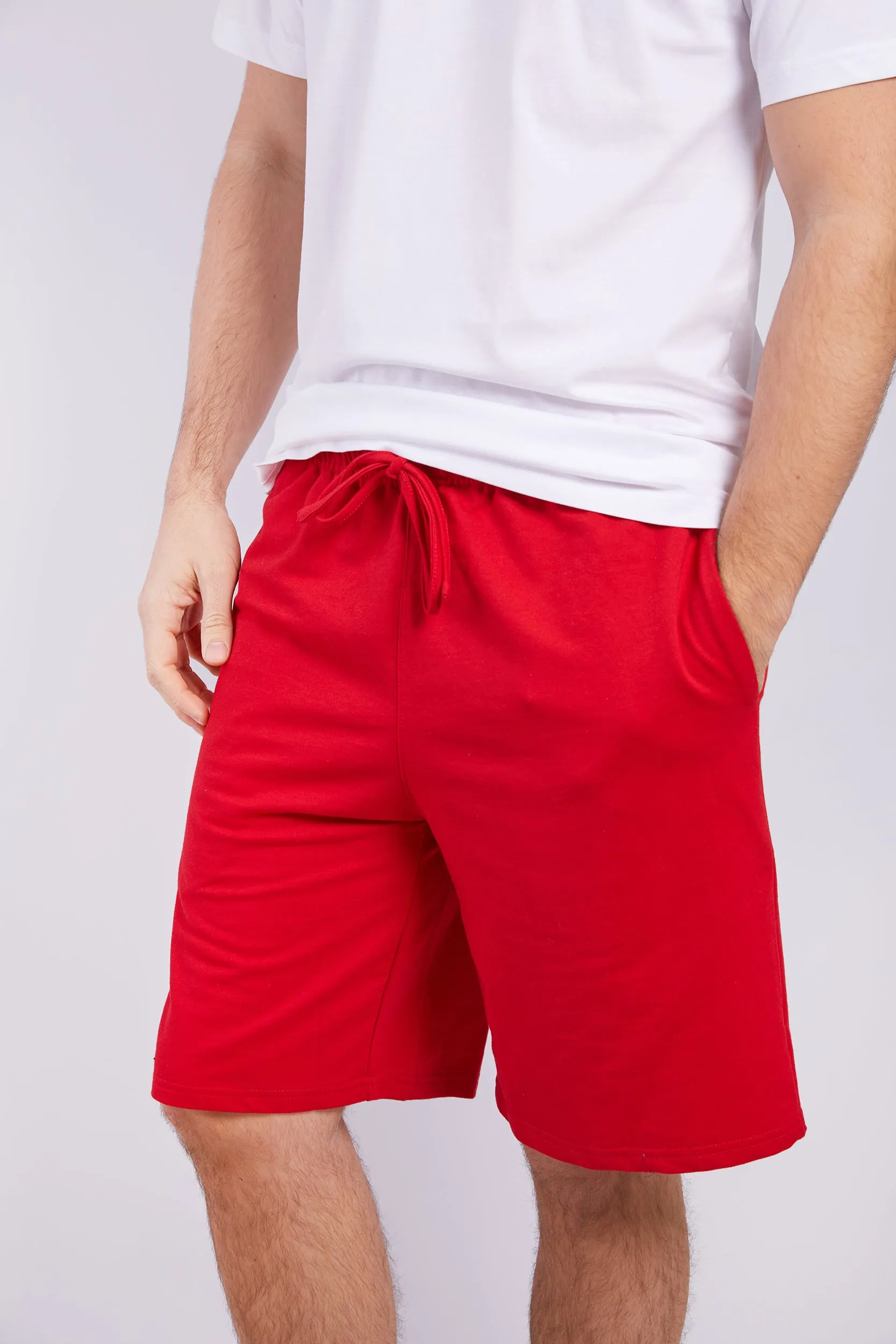 Personalised Christmas Mens Short Pyjama Set - White/Red