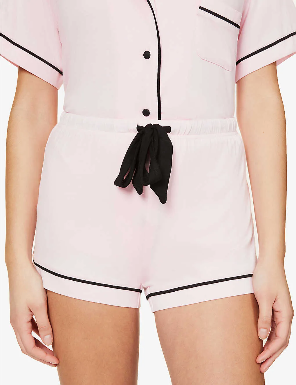 Personalised Jersey Short Sleeve Pyjama Set - Pink