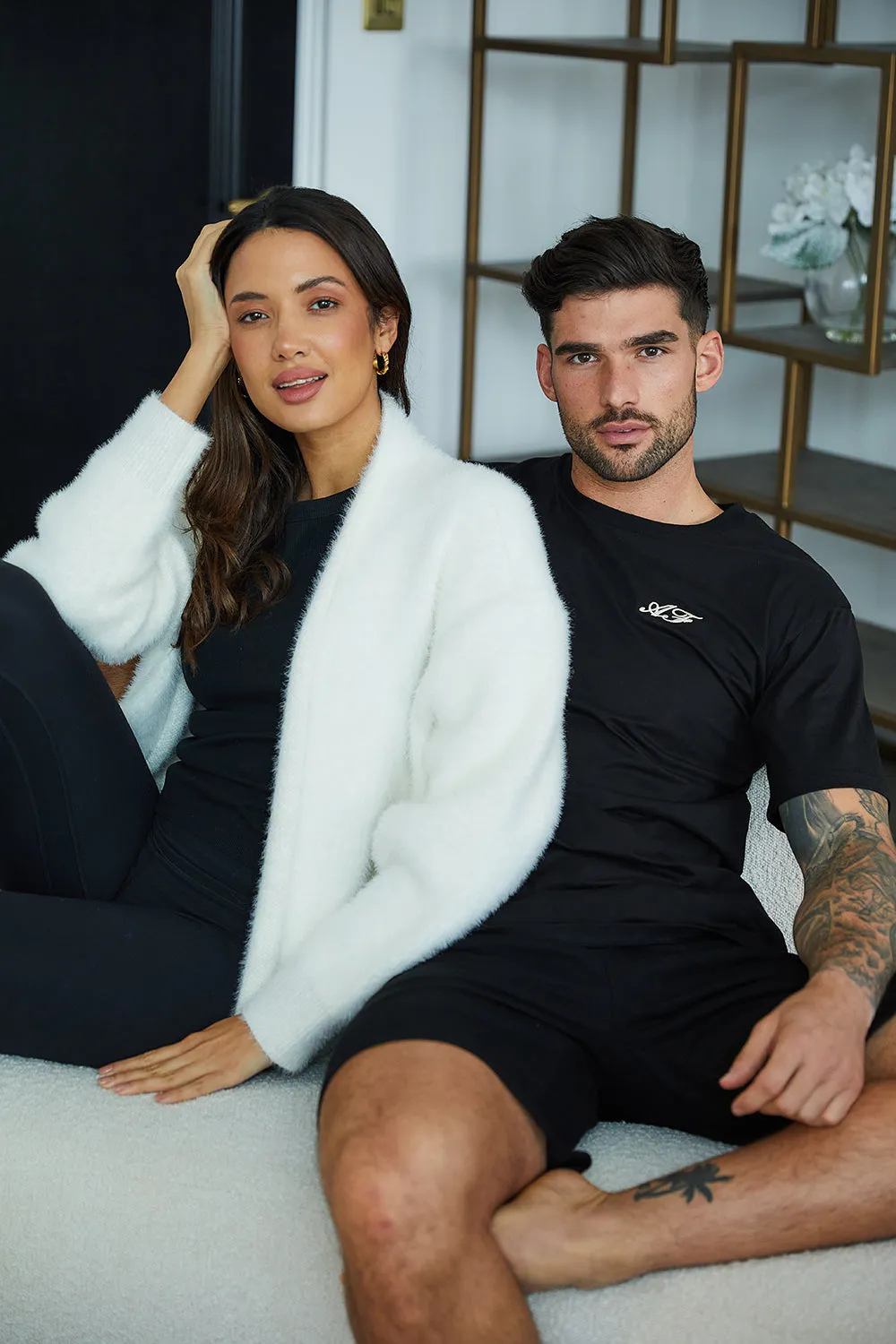 Personalised Luxury Knitted  Cosy Longline Robe Cardigan - Ivory