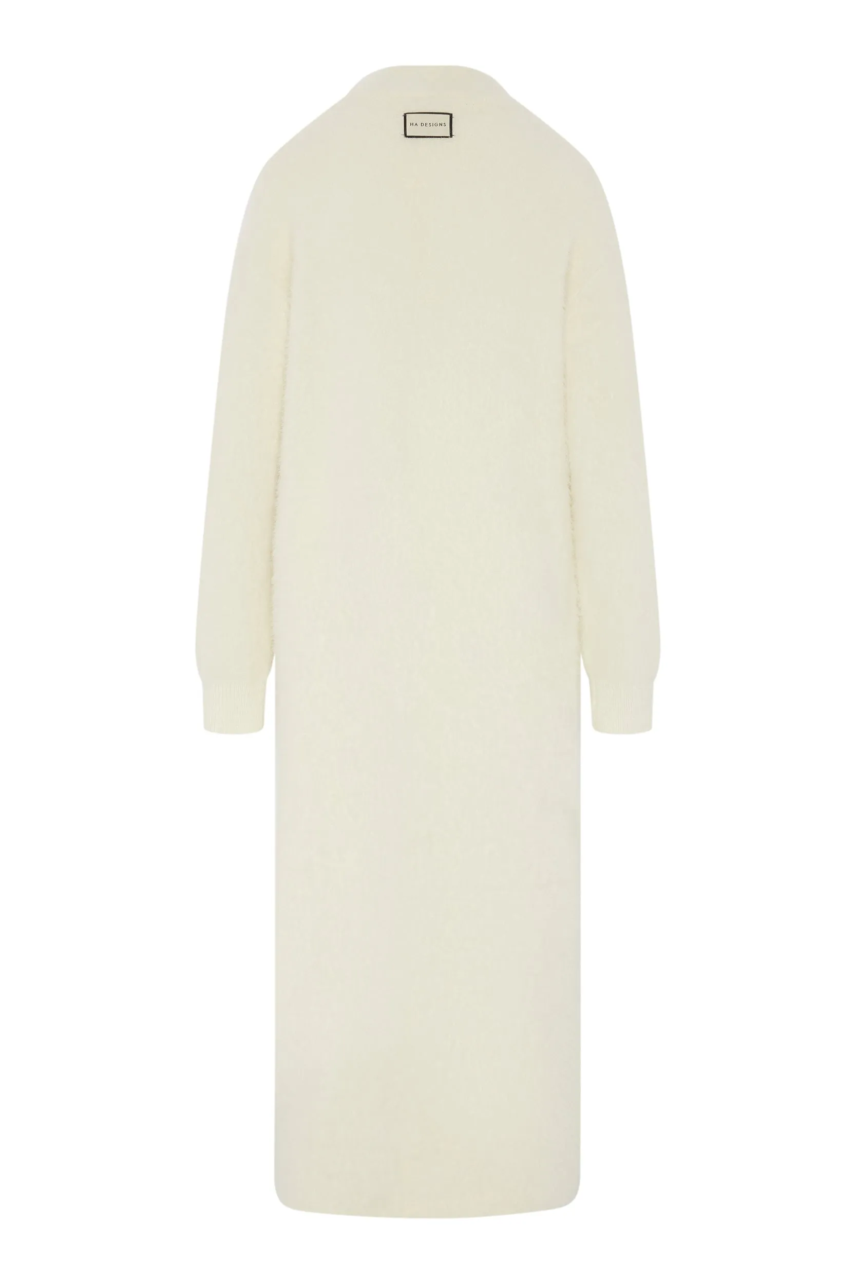 Personalised Luxury Knitted  Cosy Longline Robe Cardigan - Ivory