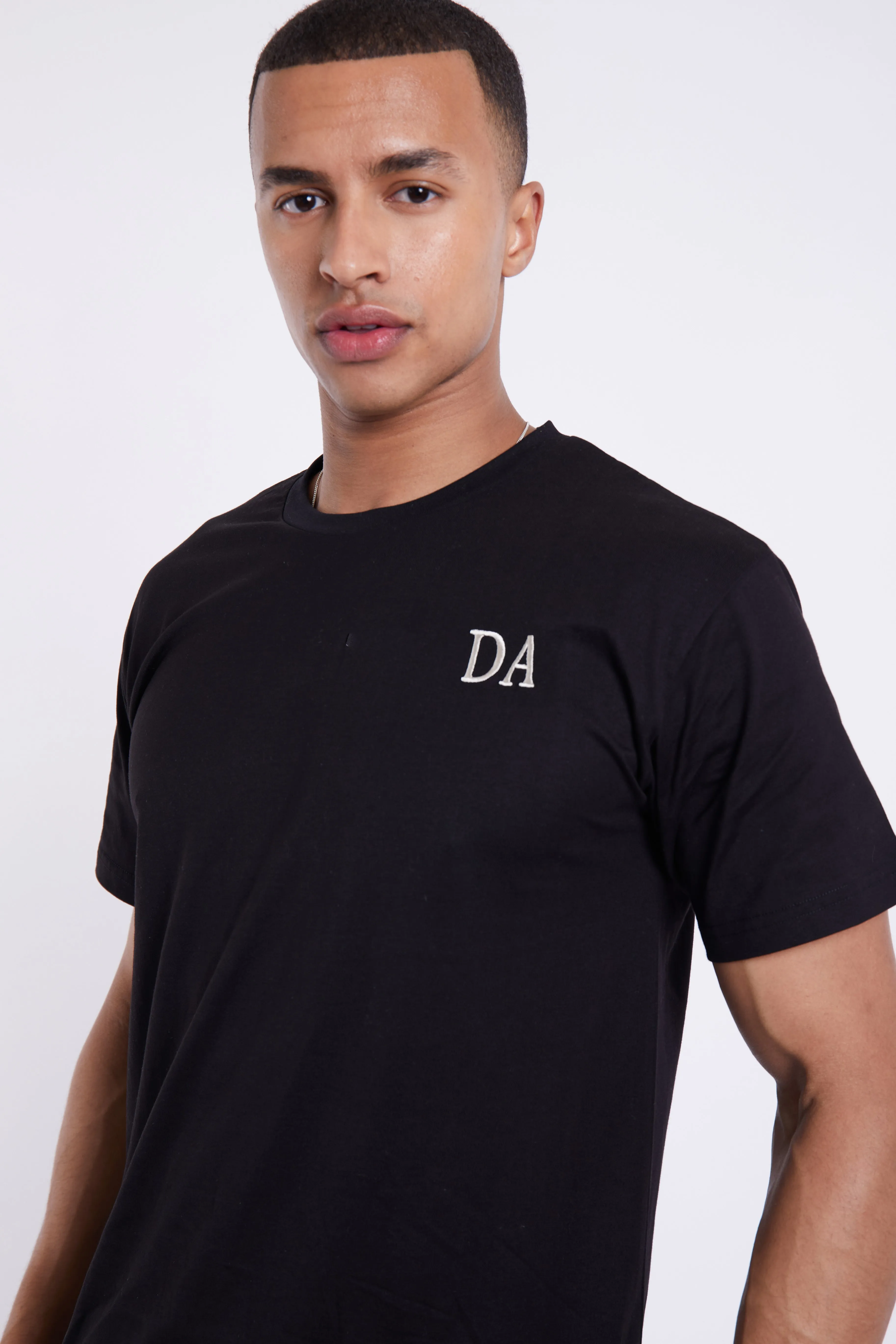 Personalised Mens Short Pyjama Set - Black