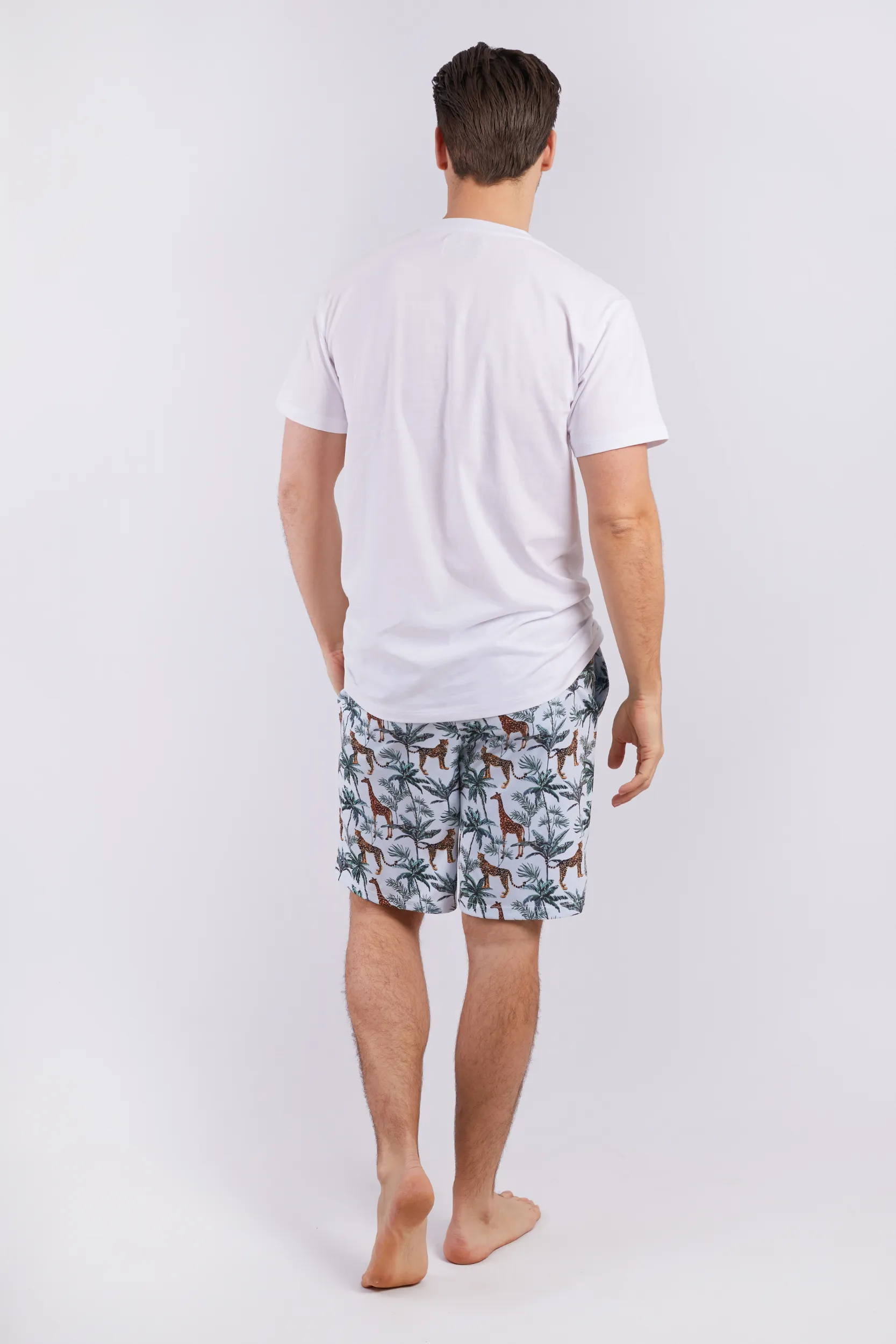 Personalised Mens Short Pyjama Set - Safari
