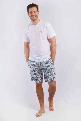 Personalised Mens Short Pyjama Set - Safari
