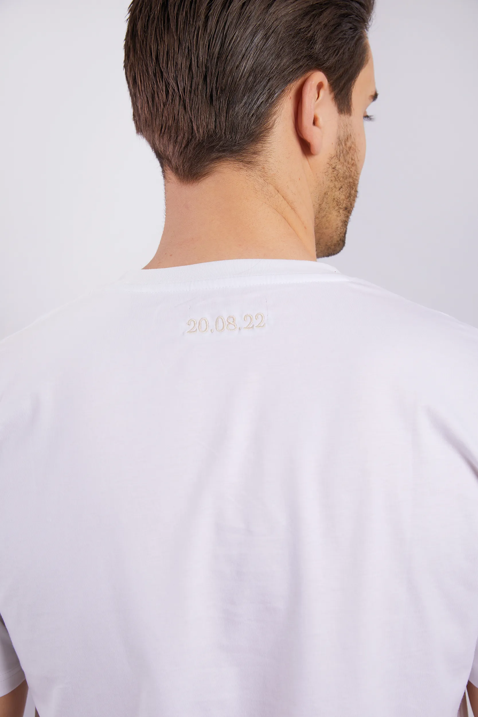 Personalised Mens Short Pyjama Set - White