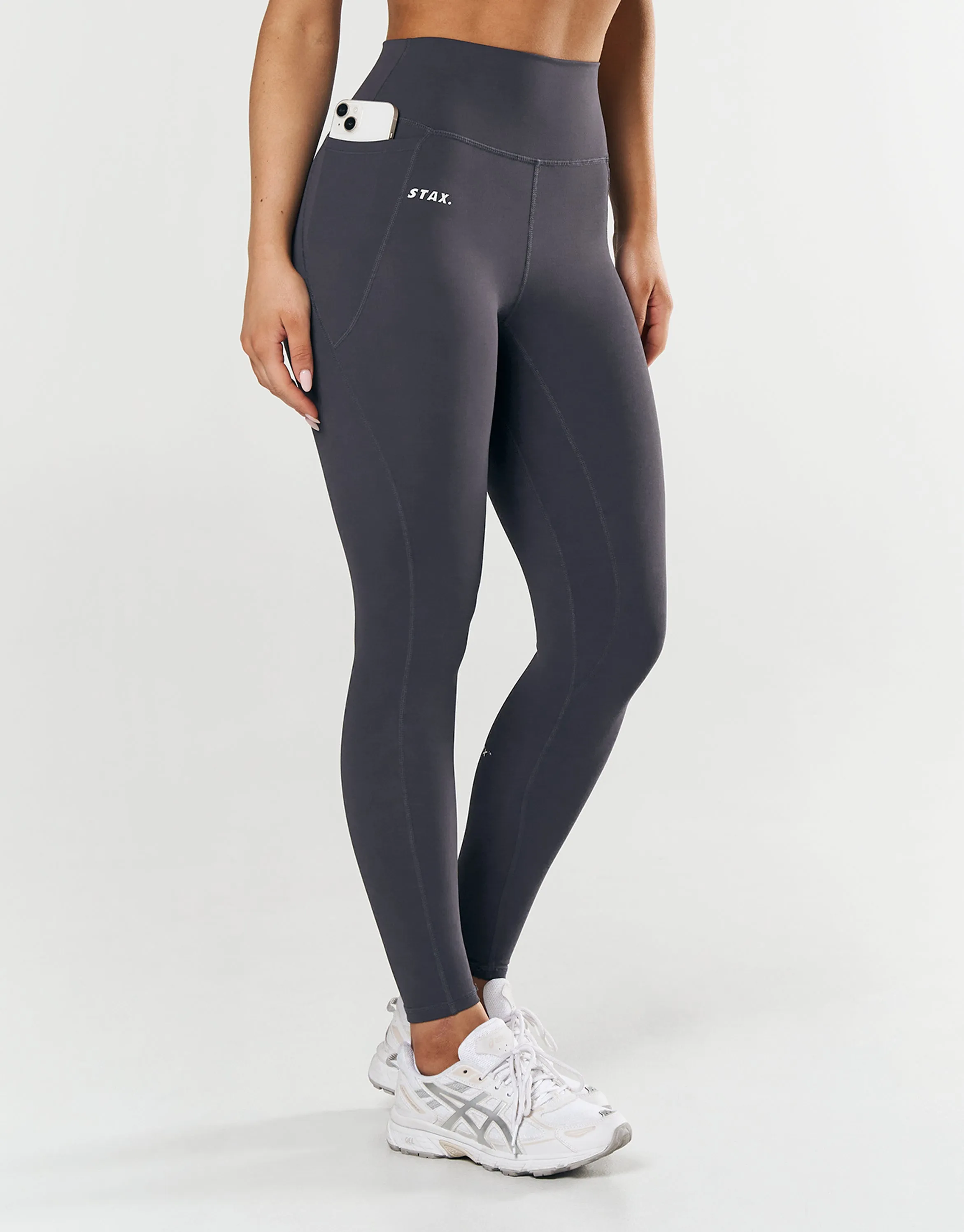 Phone Pocket Full Length Tights NANDEX ™ - Dark Grey