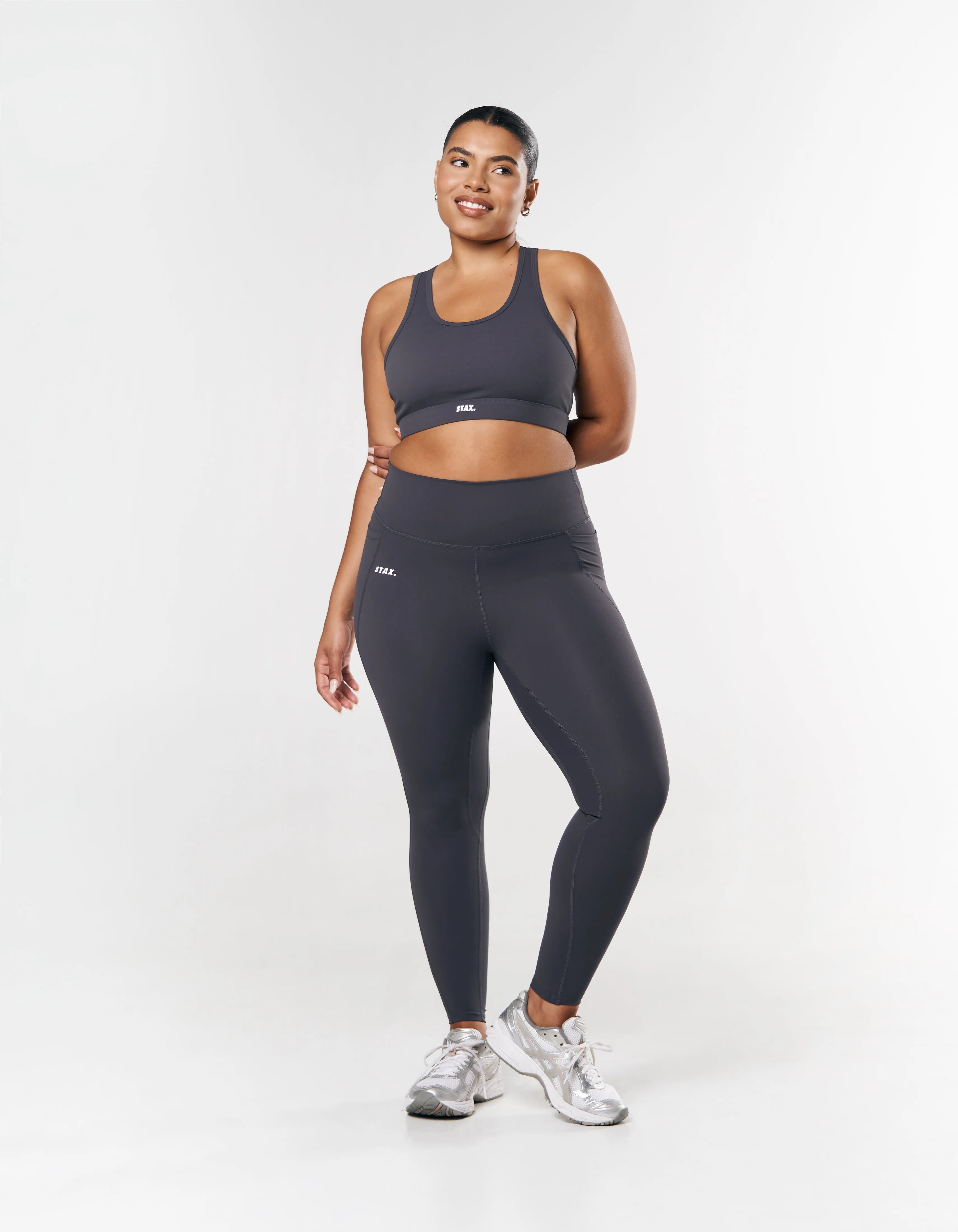 Phone Pocket Full Length Tights NANDEX ™ - Dark Grey