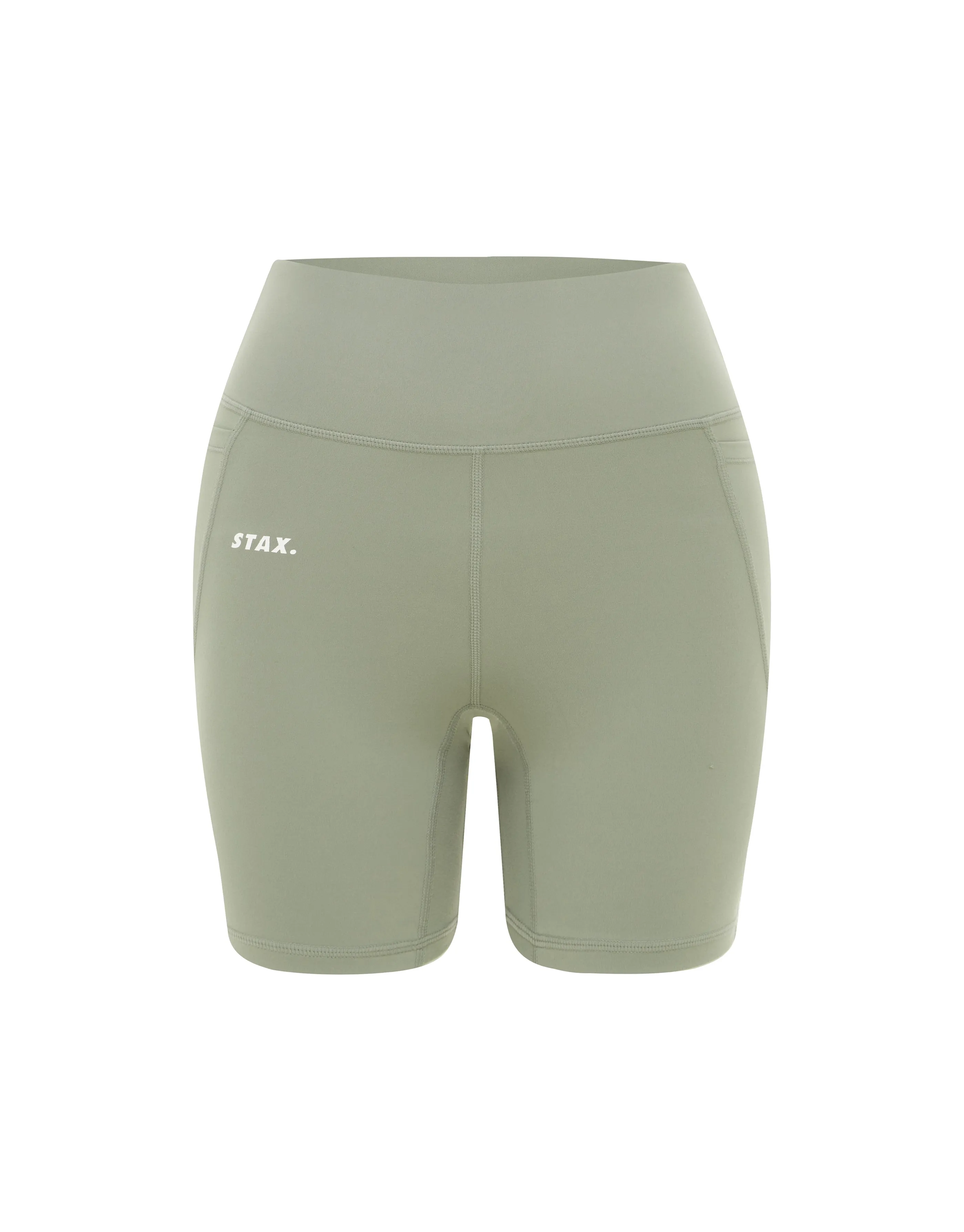 Phone Pocket Midi Bike Shorts NANDEX ™ - Sage