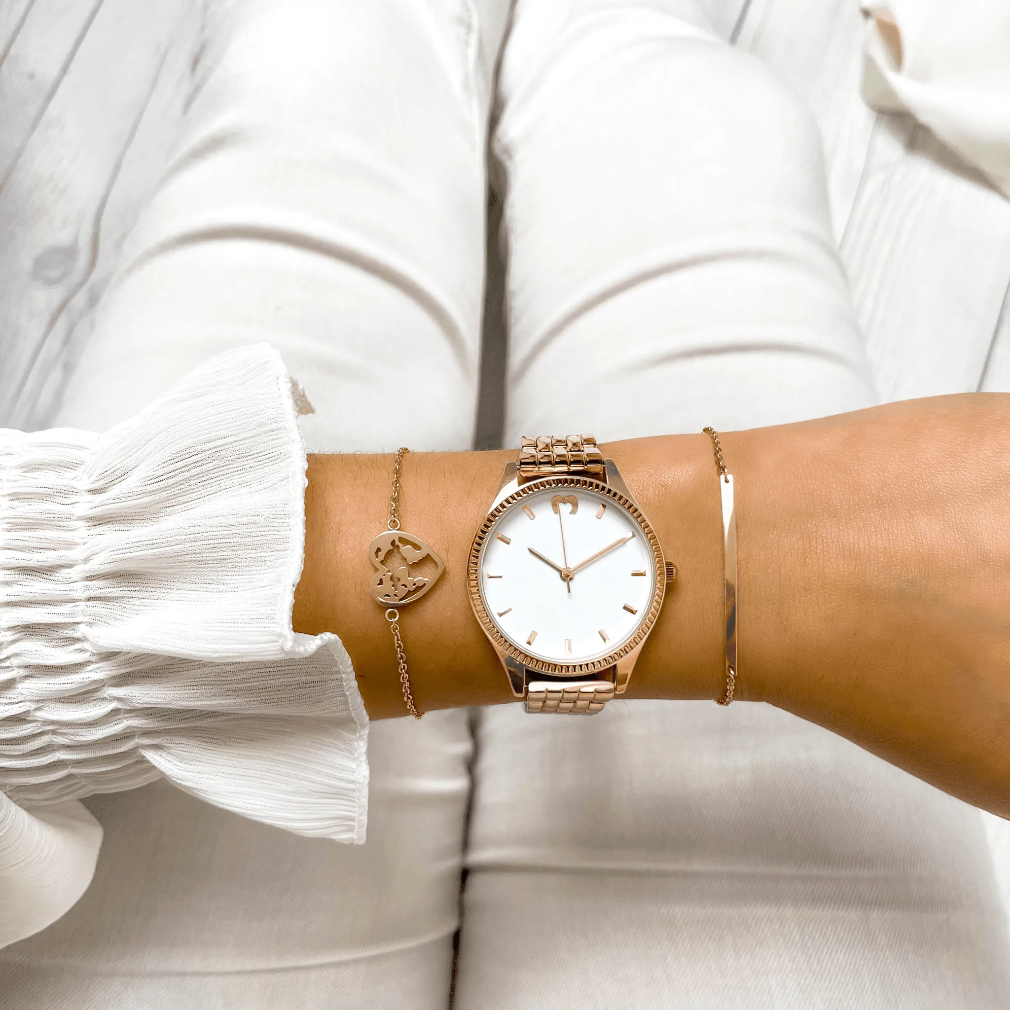 "Cavalier" Watch ~ RoseWhite