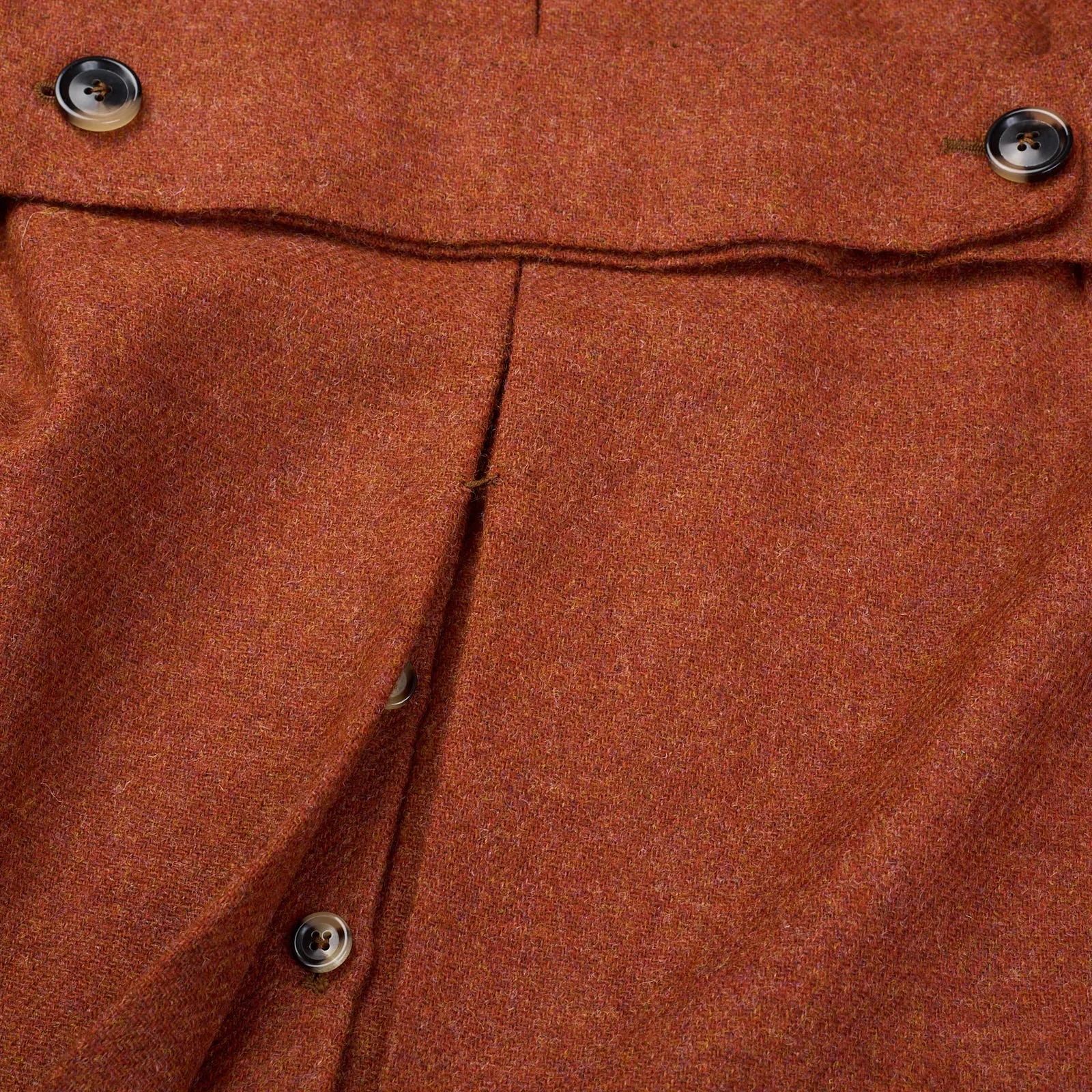 SARTORIA CIARDI Bespoke Handmade Burnt Orange Wool Coat Jacket EU 50 NEW US 40