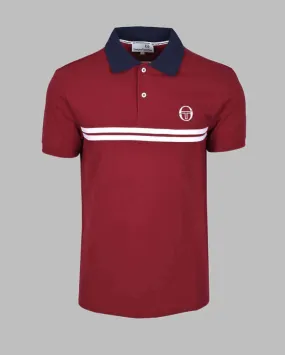 Sergio Tacchini SUPERMAC Polo Tibetan Red/Maritime Blue