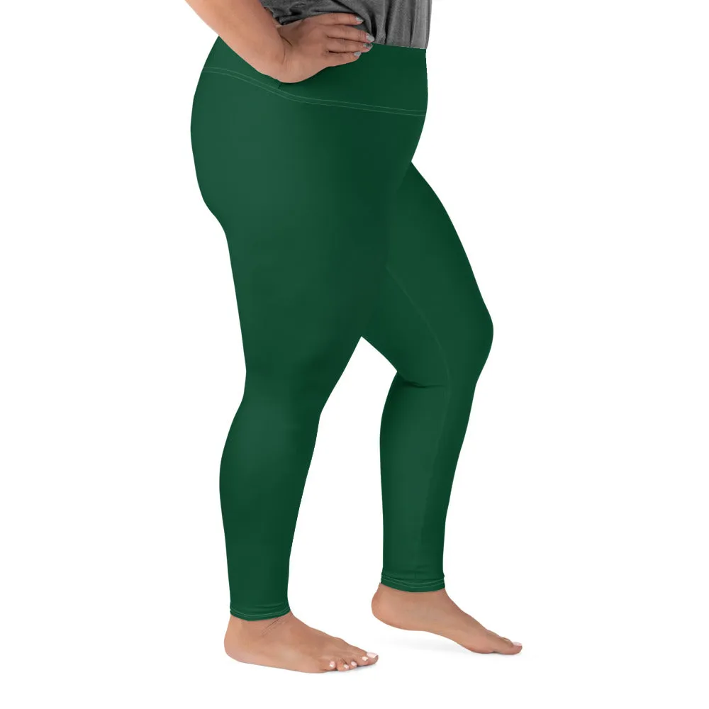 Stretch in Style: Plus Size Workout Leggings for Her - Sherwood Forest