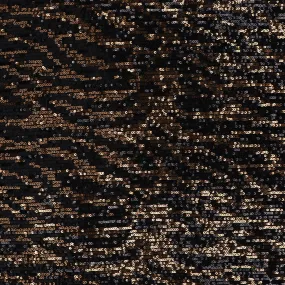 Tulle Sequins - Gold   Black Zebra