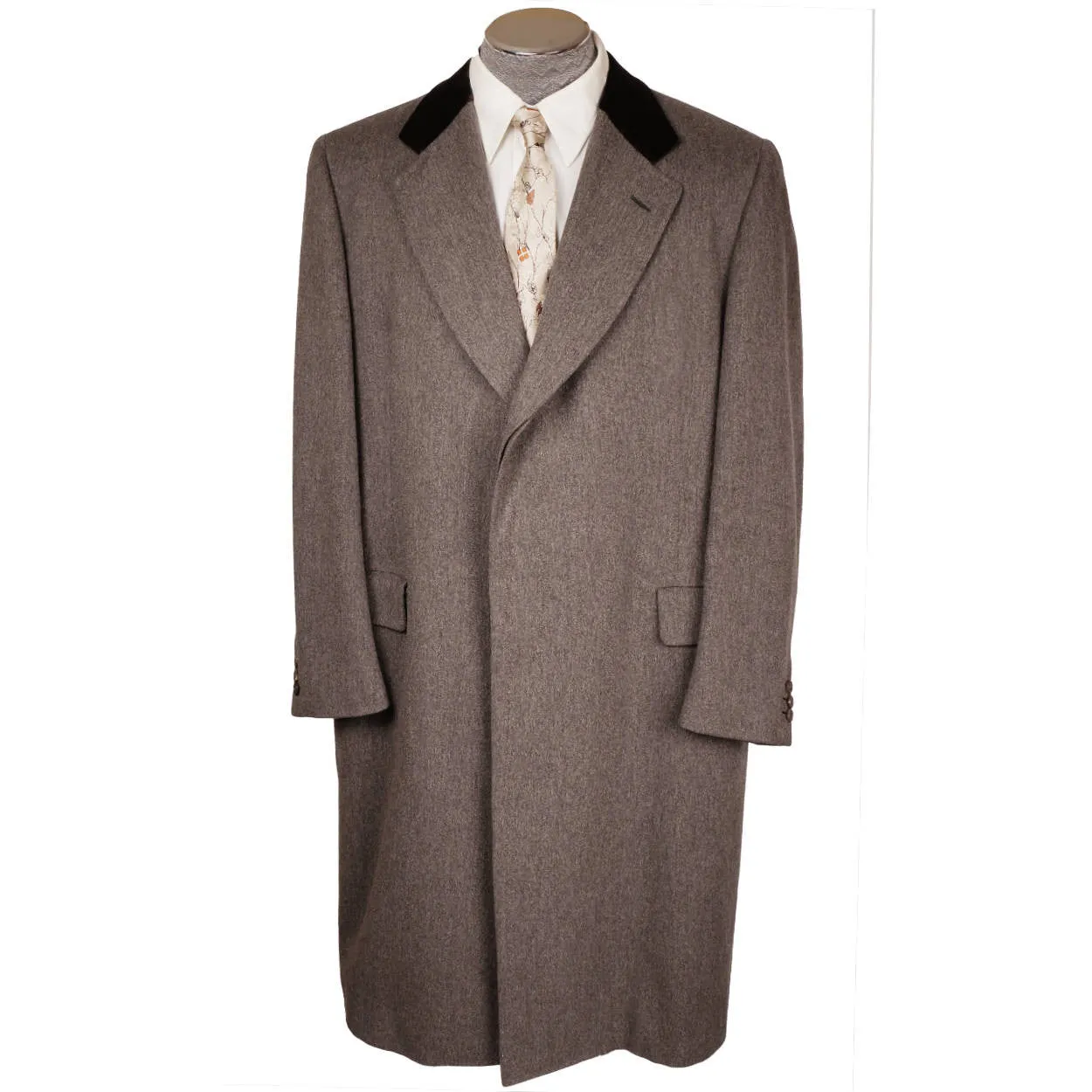 Vintage Gieves &amp; Hawkes Savile Row Wool Chesterfield Overcoat Chester Barrie 44