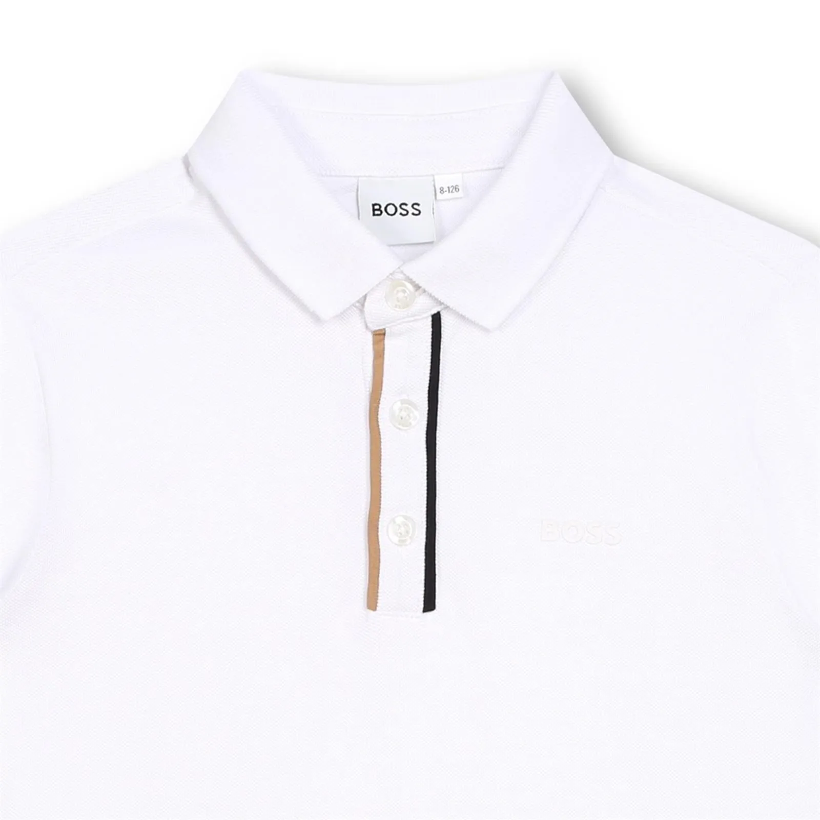 White BOSS Polo J51175