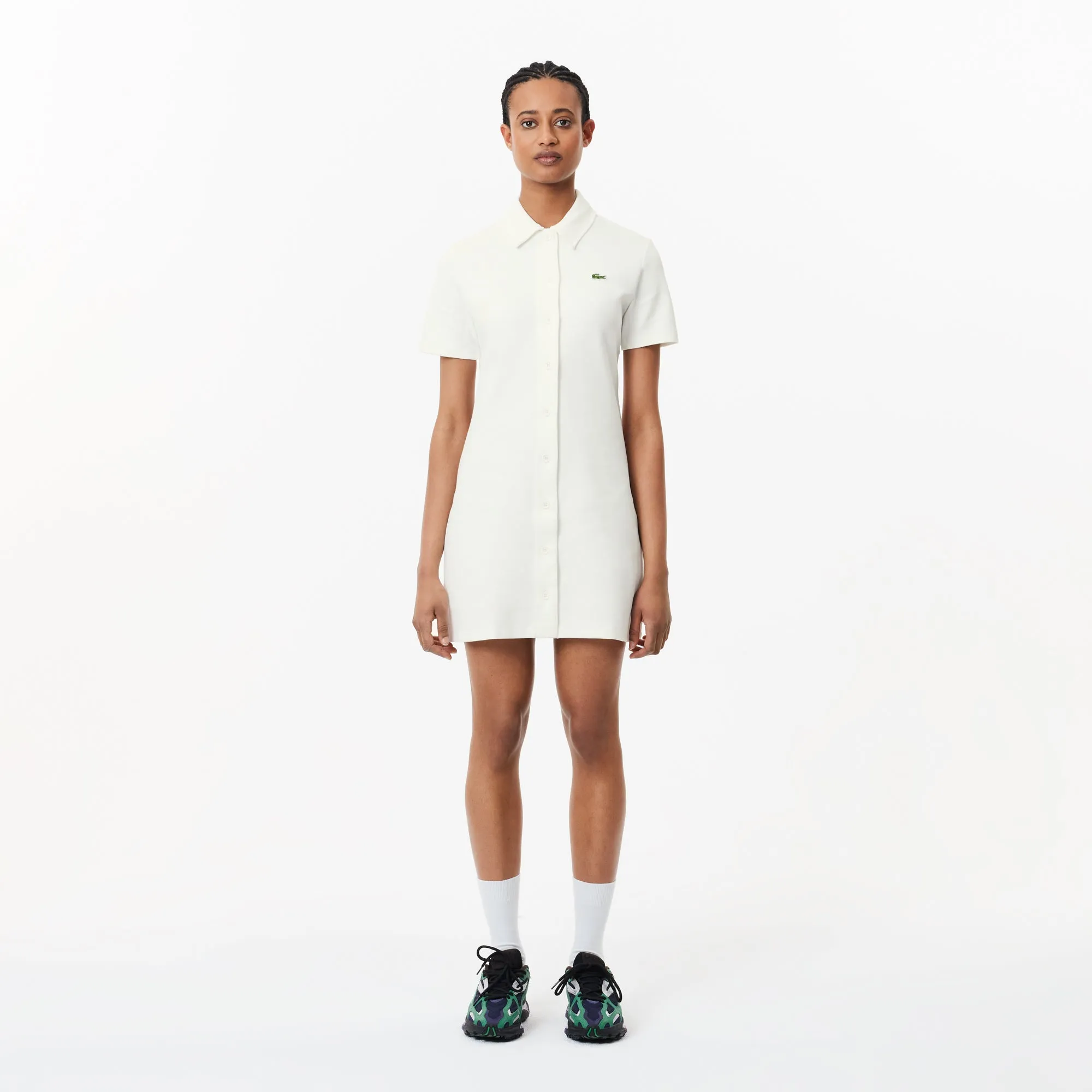 Women’s Lacoste Organic Cotton Buttoned Polo Dress