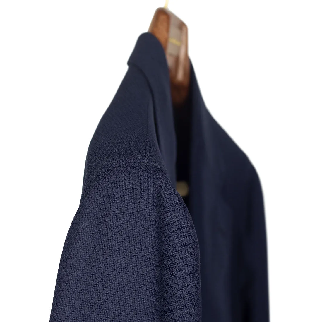 x Sartoria Carrara: Navy sport coat in Minnis Mock Leno 10/11oz