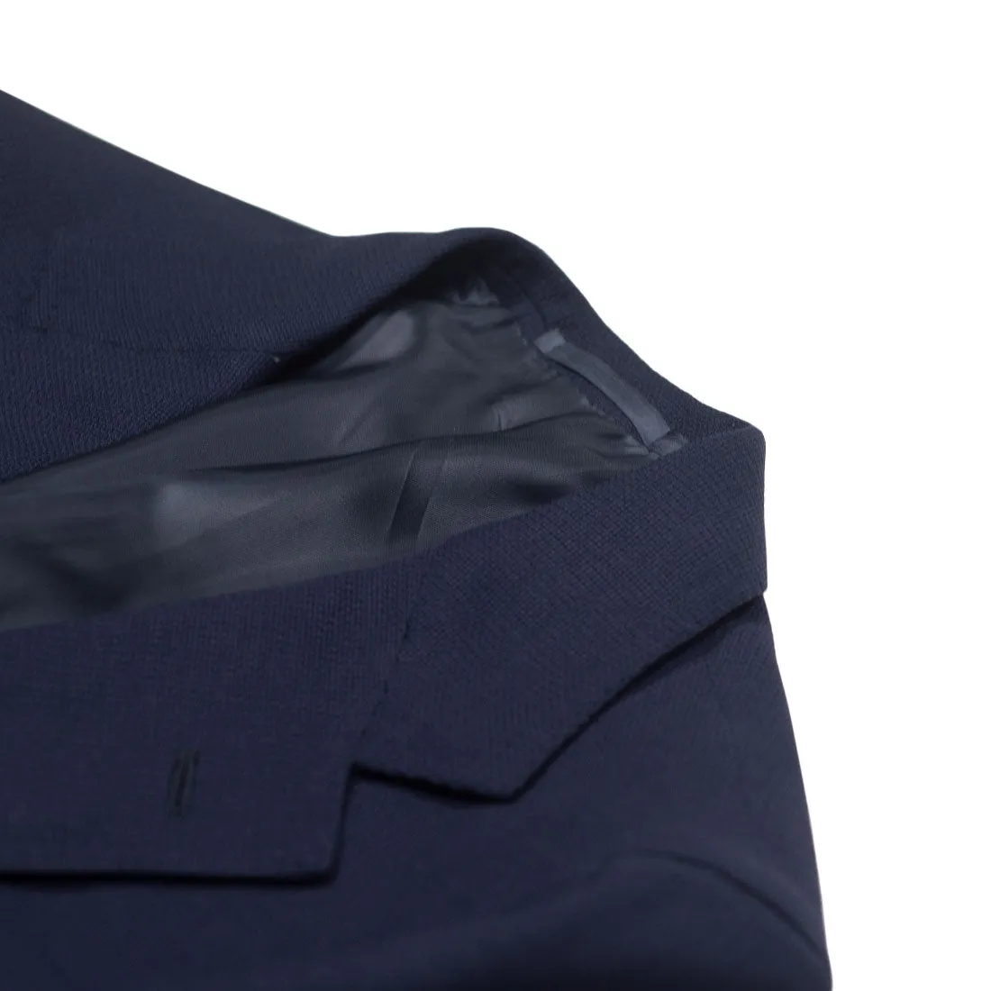 x Sartoria Carrara: Navy sport coat in Minnis Mock Leno 10/11oz